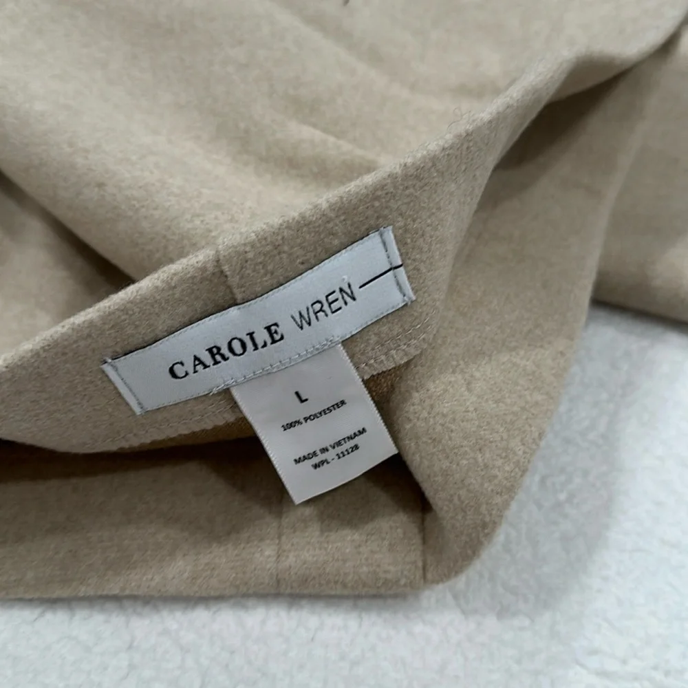 NWT Skirt Midi size L light tan light light khaki cargo packets - Picture 3 of 9